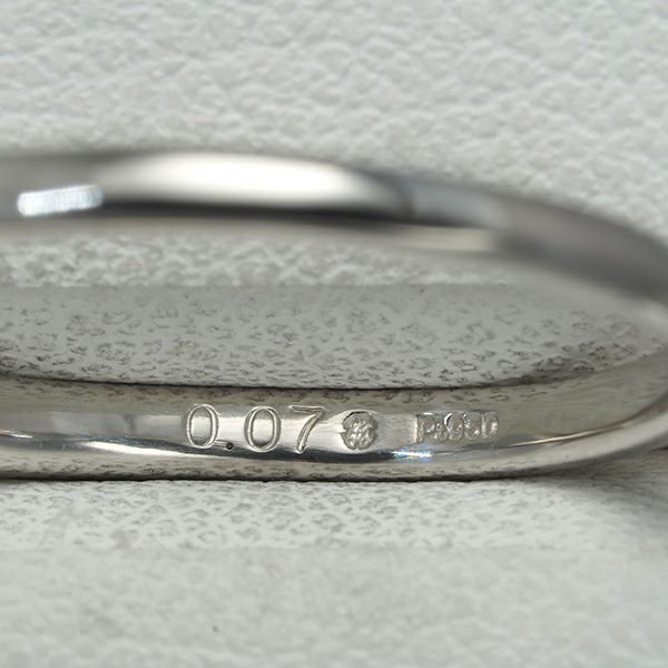 モニッケンダム リング ダイヤ 0.07ct  9P 12号 Pt950 