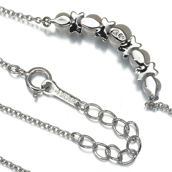 タサキ ネックレス パール 真珠 4.2-5.2mm   シルバー 