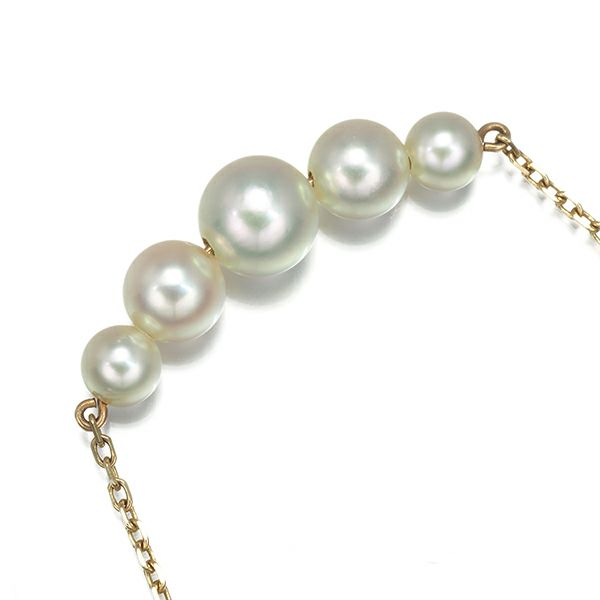 ミキモト ネックレス パール アコヤ真珠 4.0-6.0mm   K14YG 