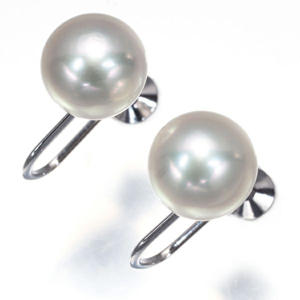 ミキモト イヤリング パール 真珠 8.2mm  一粒 K18WG 