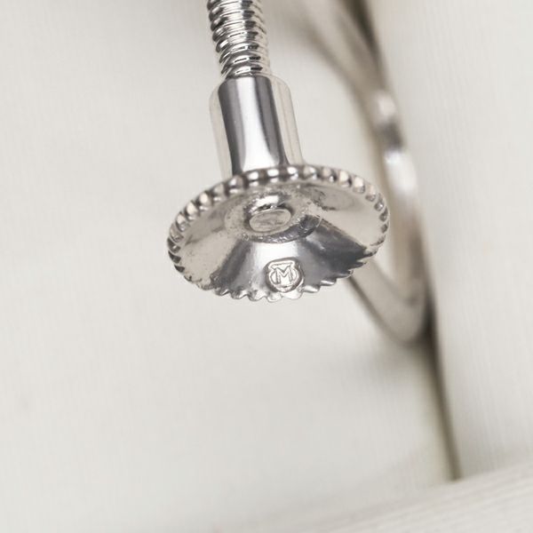 ミキモト イヤリング パール 真珠 8.0mm  一粒 K18WG 