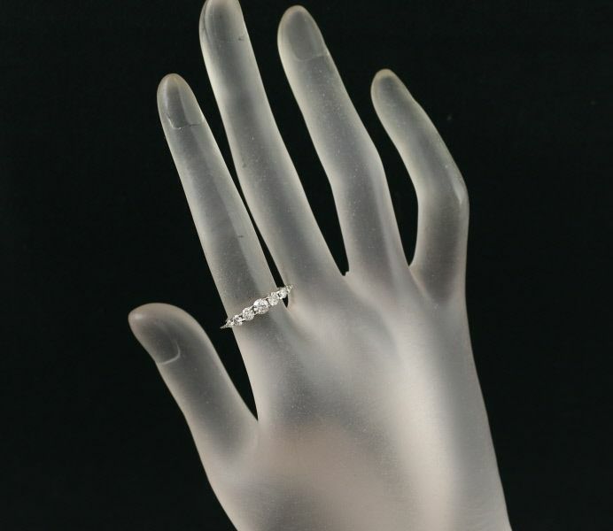 カシケイ リング ダイヤ 0.55ct ネイキッド 10.5号 K18BG 