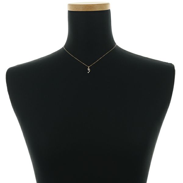 スタージュエリー ネックレス ダイヤ 0.12ct   K18PG 