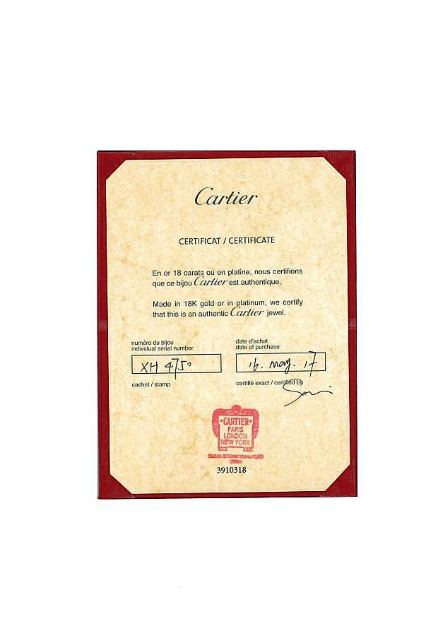カルティエ ペンダントトップ ダイヤ トリニティ スリーカラー 15P K18YG/WG/PG 保証書