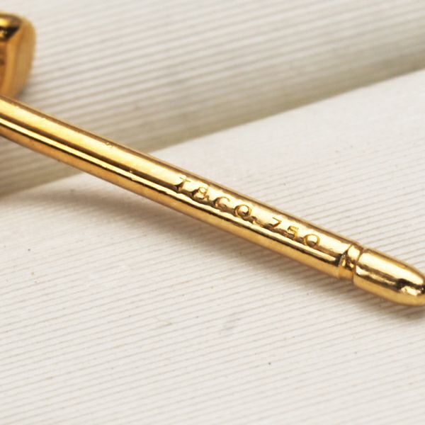 ティファニー ピアス  クロスステッチ ミニ K18YG 