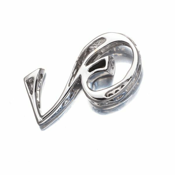 ゆきざき ペンダントトップ ダイヤ 0.17ct ノンブル ナンバー No.2 K18WG 