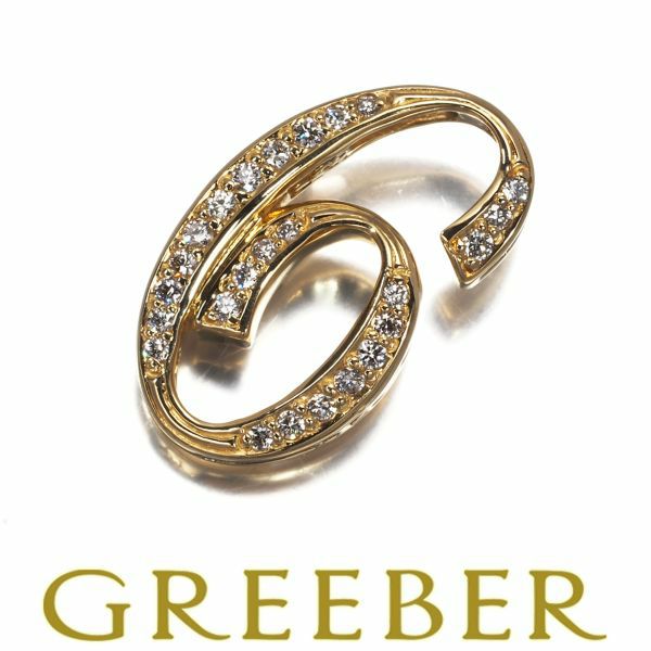 ゆきざき ペンダントトップ ダイヤ 0.17ct ノンブル ナンバー No.6 K18YG 