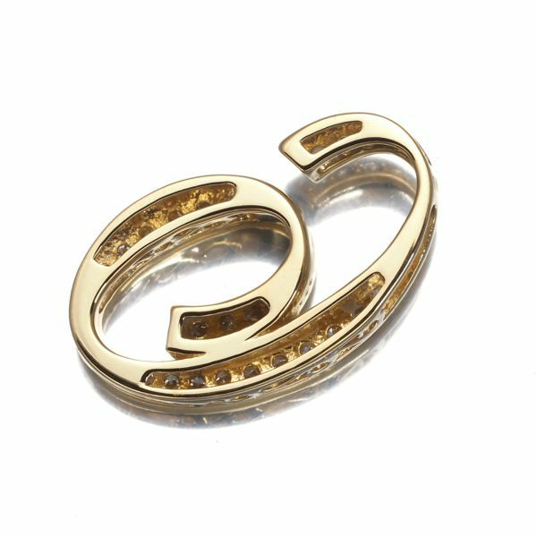 ゆきざき ペンダントトップ ダイヤ 0.17ct ノンブル ナンバー No.6 K18YG 