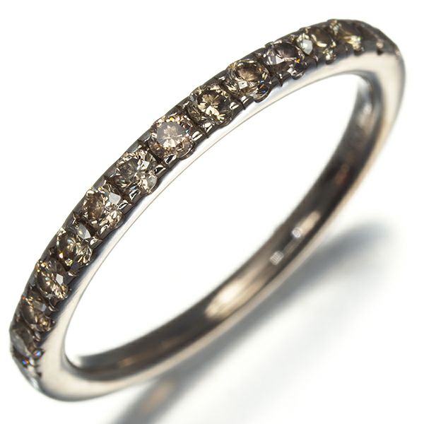 カシケイ リング ダイヤ 0.30ct ライン ハーフエタニティ 8.5号 K18BG 