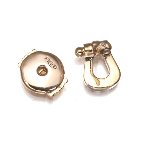 フレッド ピアス ダイヤ フォース10 スモール 片耳 K18PG 保証書