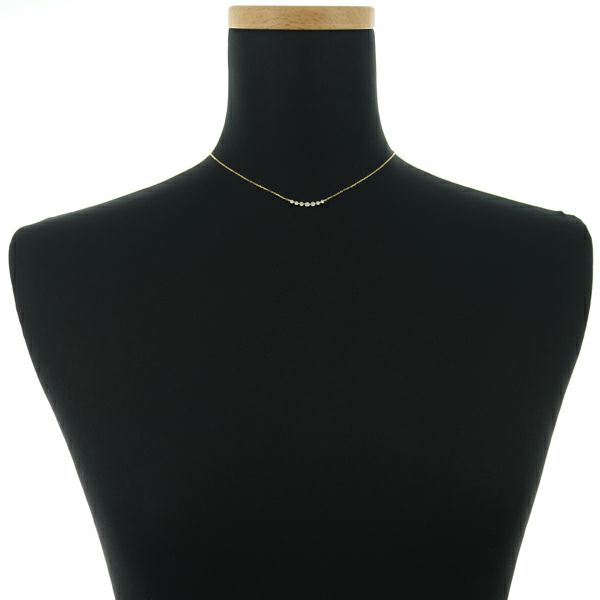 ダイヤ 0.30ct 7P  ネックレス K18YG 