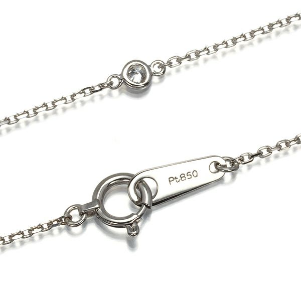 ダイヤ 0.50ct 12P ステーション  ネックレス Pt850 