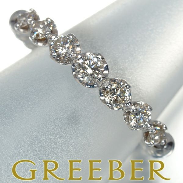 ダイヤ 0.50ct フリーサイズ  リング K18WG/ワイヤー 