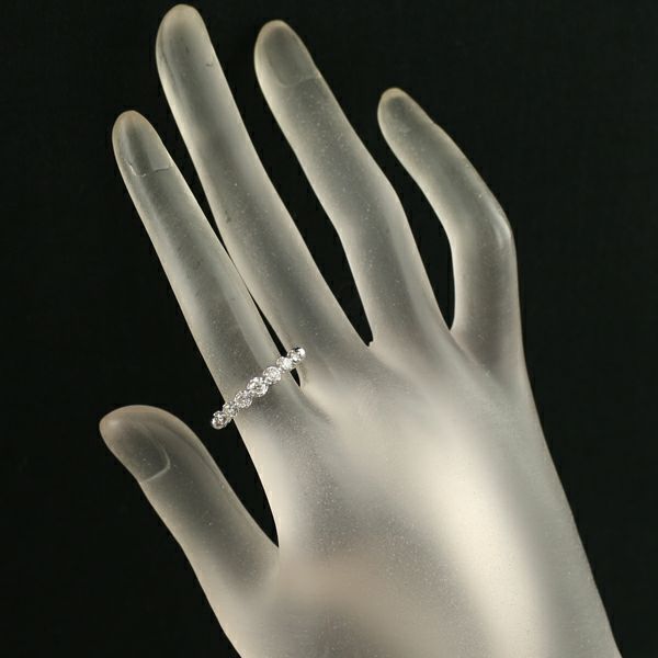 ダイヤ 0.50ct フリーサイズ  リング K18WG/ワイヤー 
