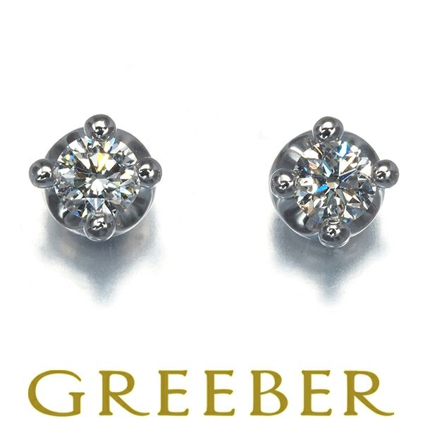 ブルガリ ピアス ダイヤ 0.2ct/0.2ct程 コロナ 一粒 K18WG 