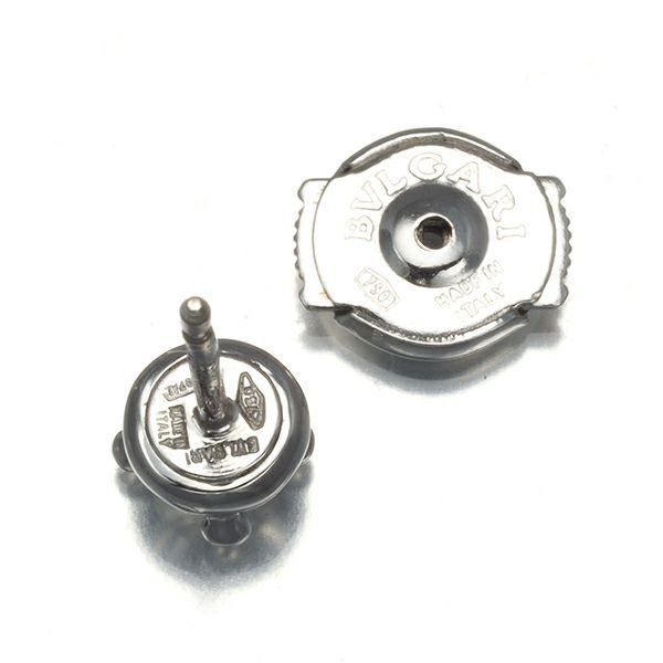 ブルガリ ピアス ダイヤ 0.2ct/0.2ct程 コロナ 一粒 K18WG 