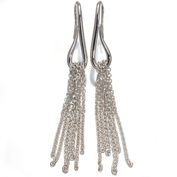 エルメス ピアス リコル フリンジ フック シルバー 925 【中古】BLJ