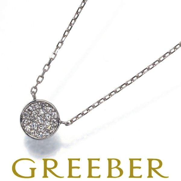 ダイヤモンド0.15ct サークルパヴェPt ネックレス アガット ネックレス ダイヤ ダイヤモンド 0.04ct パヴェ