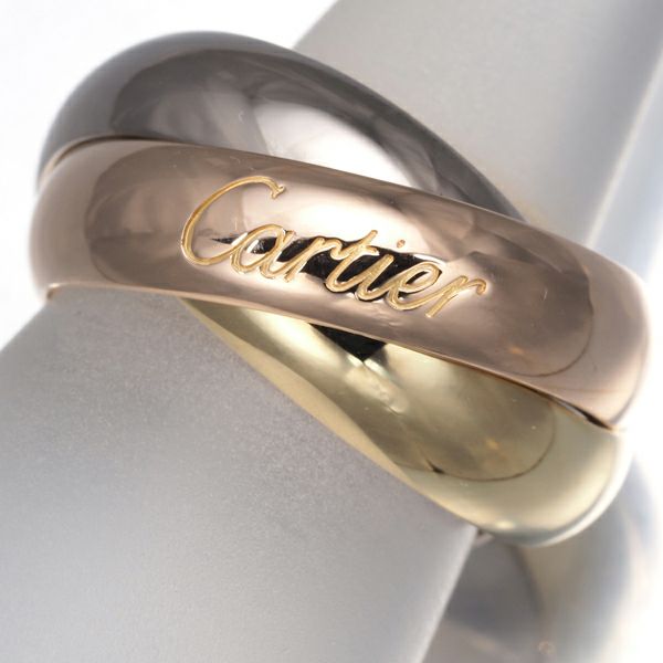 カルティエ トリニティリング K18 SIZE:51 スリーカラー AU750 楽天市場】CARTIER カルティエ トリニティ リング 指輪 SM #51