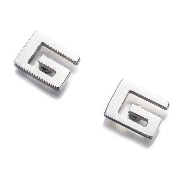 GUCCI K18WG ダブルGマーク ピアス ポイントアップ対象商品】グッチ ピアス Gロゴ K18WG 【中古