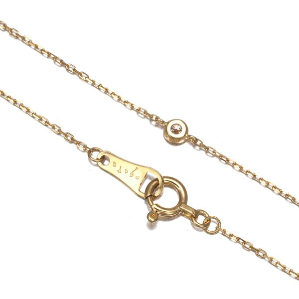 アガット ブレスレット ダイヤ 0.03ct  一粒 K18YG 