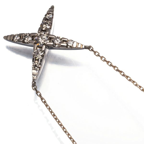 カシケイ ネックレス ダイヤ 0.45ct ネイキッド  K18BG 