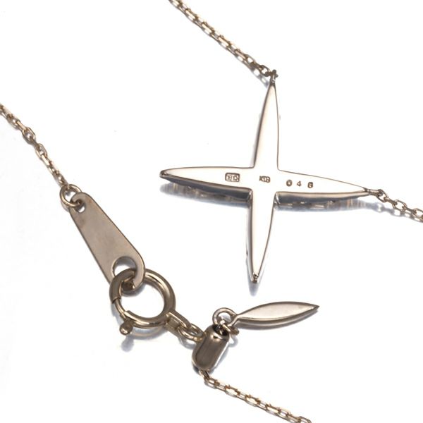 カシケイ ネックレス ダイヤ 0.45ct ネイキッド  K18BG 