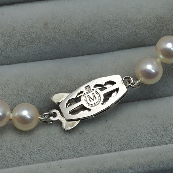 ミキモト ネックレス パール アコヤ真珠 6.0-6.5mm   シルバー 