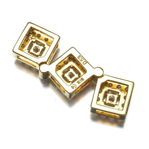 タサキ ペンダントトップ ダイヤ 0.53ct  2WAY K18YG 