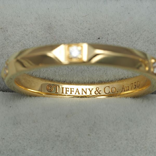 ティファニー リング ダイヤ ダイヤモンド トゥルーバンド 11号 K18YG